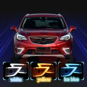 Luz de conducción antiniebla LED DRL blanca+amarilla+azul hielo para Buick Envision 2019-2020 - Imagen 1 de 8