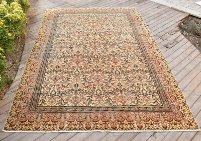 Alfombra Turca 74''x113'' Bunyan Alfombra Vintage 190x289cm Alfombra Decoración Floral 6x9 Foto 1 de 4