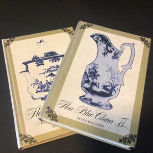 Flow Blue China Reference Books I and II by Petra Williams Hardcover 1971 - Picture 1 of 21