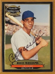 1996 Canadian Club BILLY WILLIAMS CLASSIC STARS AUTOGRAPH #4. NRMT