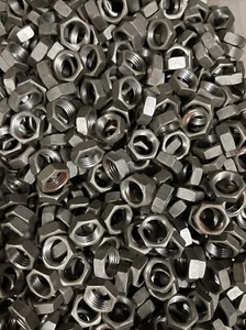 LAMP PARTS 1/4 IPS UNF STEEL HEAVY DUTY HEX HEAD NUT LOT OF 25 Pcs - Picture 1 of 4