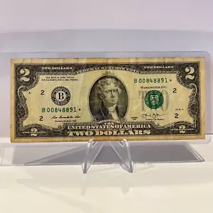 $2 Dollar Bill Star Note Series 2013 * US Paper Currency Replacement Notes - Picture 1 of 2