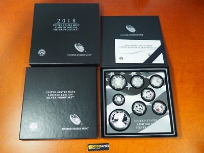 2018 S PROOF SILVER EAGLE LIMITED EDITION PROOF SET 18RC IN OGP - Image 1 of 4