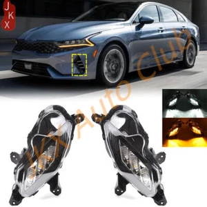 LED DRL Bumper Daytime Running Lights w/ Turn Signal Lamps For Kia K5 2021-2022 - Bild 1 von 11