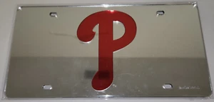 Philadelphia Phillies MLB Silver Laser Tag License Plate WinCraft - Picture 1 of 2
