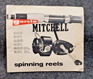 Mitchell Spinning Reels 300 391 400 401 309DL 301DL Manual Guide (C17B4) - Picture 1 of 4