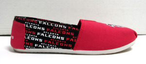 FOCO Atlanta Falcons Slip On Shoes Women's Size 9-10 L Red