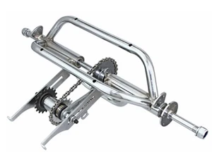 CHROME TRICYCLE CONVERSION KIT 5/8" AXLE HOLLOW HUB WHEELS for 12" or 16" BIKES - Picture 1 of 1