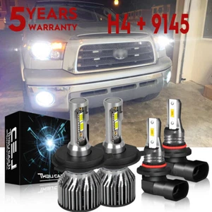 For Toyota Tundra 2000-2006 Combo CSP LED Headlight Hi/Low+Fog Light Bulbs 6500K - Picture 1 of 14