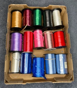 HUGE Lot of Mixed Curling Ribbon 15 Spools - Picture 1 of 1