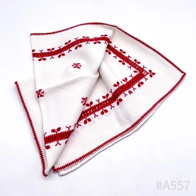 Table Runner Table Cloth with Embroidery Christmas Red 34 X 86 CM - Image 1 of 4
