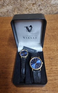 Boxed Pair Vialli Watches Quartz - Picture 1 of 4