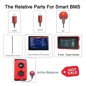 Daly Smart BMS Parts Bluetooth Module /Active Balancer LCD Touch Control Screen - Picture 1 of 28