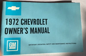 1972 Chevrolet Owner’s Manual GM Operating - Picture 1 of 3