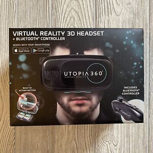 VR Virtual Reality Headset Utopia 360 Bluetooth Controller  ReTrak New Sealed