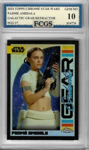 2024 Topps Chrome Padme Amidala #GG-17 Refractor Graded FCGS 10 GEM MINT - Bild 1 von 2