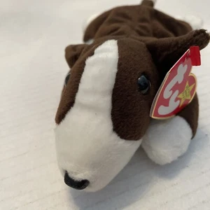 Ty Beanie Baby Bruno the Bull Terrier Dog 1997 with Tag - Picture 1 of 7