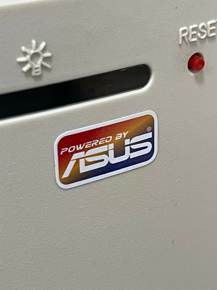 Motherboard ABIT Asus TYAN Shuttle SOYO Epox Vintage Computer Case Badge Sticker - Image 1 of 1