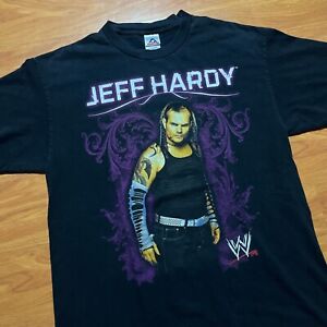 Vintage Y2K Jeff Hardy WWE Wrestling-T-Shirt Größe L 