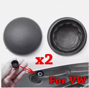 2x Front Windscreen Wiper Arm Nut Cover Cap Bolt Antirust Protector For VW Skoda - Picture 1 of 6