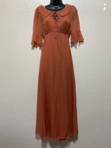 Vtg Holly Harp Layered Sheer Dress Size Small - Picture 1 of 12