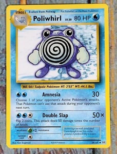 Poliwhirl 24/108 Uncommon / XY Evolutions 2016 / Stage 1 Pokémon NM (#4) - Bild 1 von 4