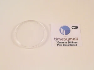 HUNTER POCKET Watch LOW Dome Plex-Glass Plastic Crystal NEW Spare Part C27 - Picture 1 of 1