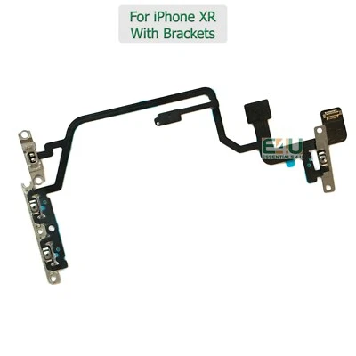 For Apple iPhone XR Power Flex Volume Flex Microphone Flash Cable With Brackets - Image 1 of 2