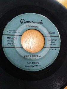 1958 The Chiefs "Apache/Dee's Dream" Vinyl, 45 rpm, Jazz, Blues, LP Record Album - Picture 1 of 4