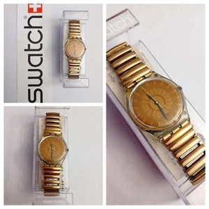 Swatch Gent NOS Copper Dusk GK127 1990 Vintage Orologio da polso Flex Strap - Foto 1 di 6