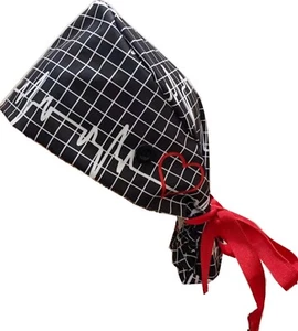 Surgical Scrub Hat Bouffant Cap For Long Hair Women Doctor Nurses Head Cover - Picture 1 of 19