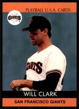 1991 Playball U.S.A. Will Clark San Francisco Giants #91-21