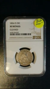 1856 O SEATED Quarter NGC XF SILVER 25C Coin PRICED TO SELL NOW! - Picture 1 of 4