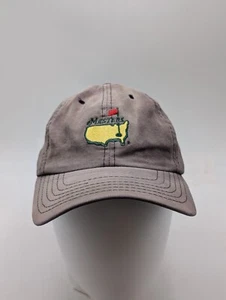 Vtg Made In USA Masters Navy Blue Sun-Faded Hat Golf American Needle Strap Back - Picture 1 of 10