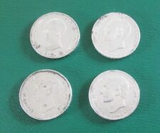 Spanien 4x 5 Pesetas Silbermünzen 1877-1890, HG1862 (Rh. ca.99,40g) vz