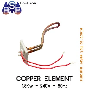 HOT WATER SYSTEM ELECTRIC COPPER ELEMENT 1.8Kw - 240V - 50Hz - Picture 1 of 4