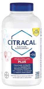 Citracal Calcium Citrate  with Vitamins + D3 280count -  EXP 01/27 free shipping - Picture 1 of 1