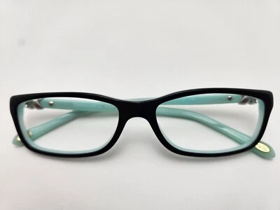 Tiffany & Co Women's Eyeglass Frames TF 2036 8055 52-15-135 Black/Teal - Image 1 of 4