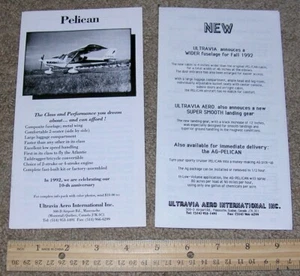 PELICAN Models VS S GS PL Aircraft Kits Dealer Sales Brochure Catalog + Prices - Picture 1 of 4
