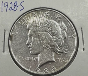Dólar de la Paz 1928-S: detalles muy finos en estado bastante bueno - Imagen 1 de 2