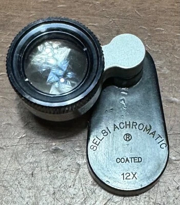 SELSI Achromatic coated 12x swing loupe magnifier field microscope - Japan - Image 1 of 4