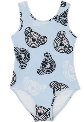 Nuevo con etiquetas Traje de baño Burberry niña Thomas Bear estampado talla 14 $290 Foto 1 de 2