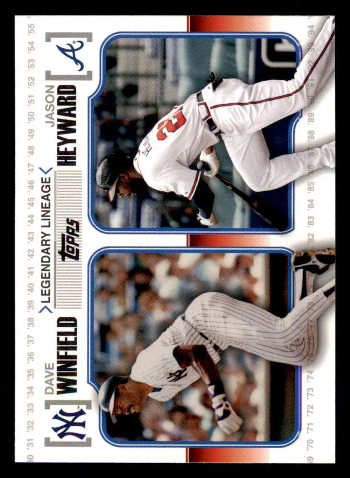 2010 Topps Legendary Lineage #LL61 Dave Winfield/Jason Heyward - Image 1 of 2