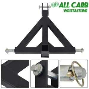 Adaptador de tractor categoría 1 3 puntos 2"" remolque receptor enganche barra de remolque - Imagen 1 de 10