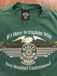 T-shirt Harley Davidson vintage anni 90 punto singolo taglia Med biker Honolulu - Foto 1 di 8