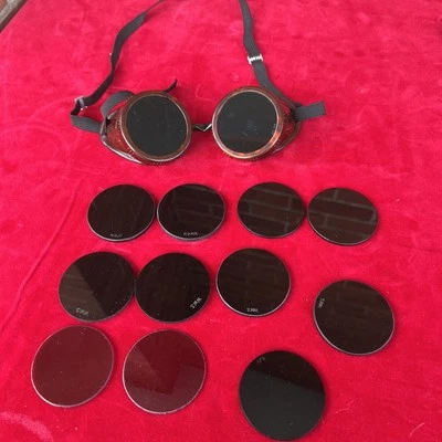 Gafas de seguridad de soldadura vintage gafas de aviador conductor polvo baquelita Foto 1 de 4