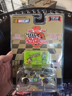 Racing Champions NASCAR Gold Chrome Car #9 Jerry Nadeau Cartoon Network (A) - Image 1 of 3