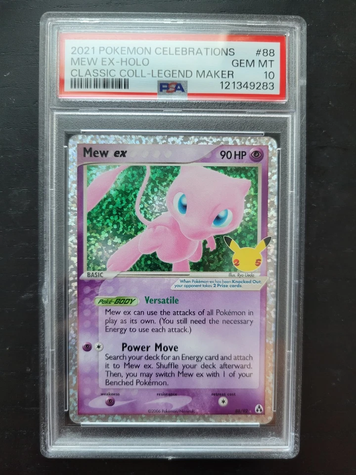 Mew EX 88/92 Celebrations Classic Collection Holo PSA 10 - Image 1 of 1