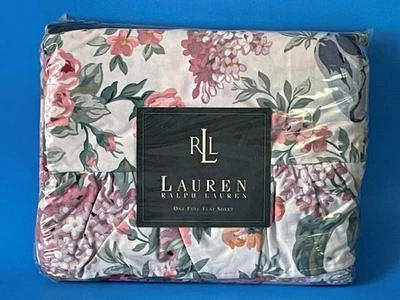 NEW Ralph Lauren ALLISON II FULL Flat Sheet RUFFLED Multi Floral - Image 1 of 4