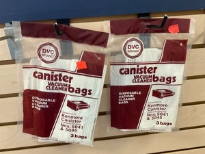 6 Kenmore Type H bags 5041 & 5045 filt the many canister models listed below - Picture 1 of 2